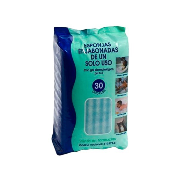 BEGOBAÑO ESPONJA ENJABONADA DESECHABLE 30 ESPONJA