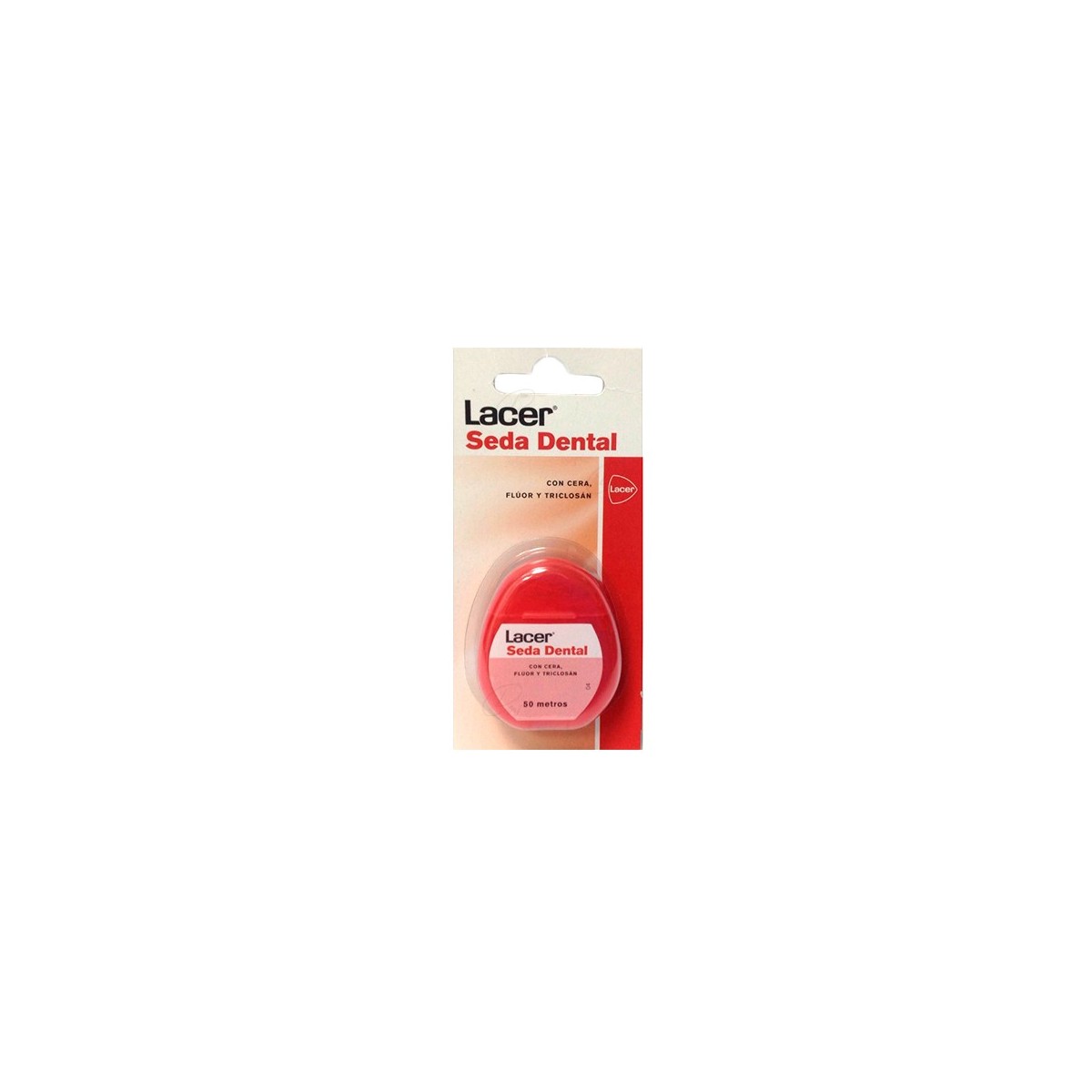 LACER SEDA DENTAL CON CERA FLUOR Y TRICLOSAN 50 M