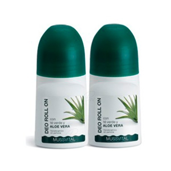 MUSSVITAL DESODORANTE TE VERDE Y ALOE VERA ROLLON 75 ML