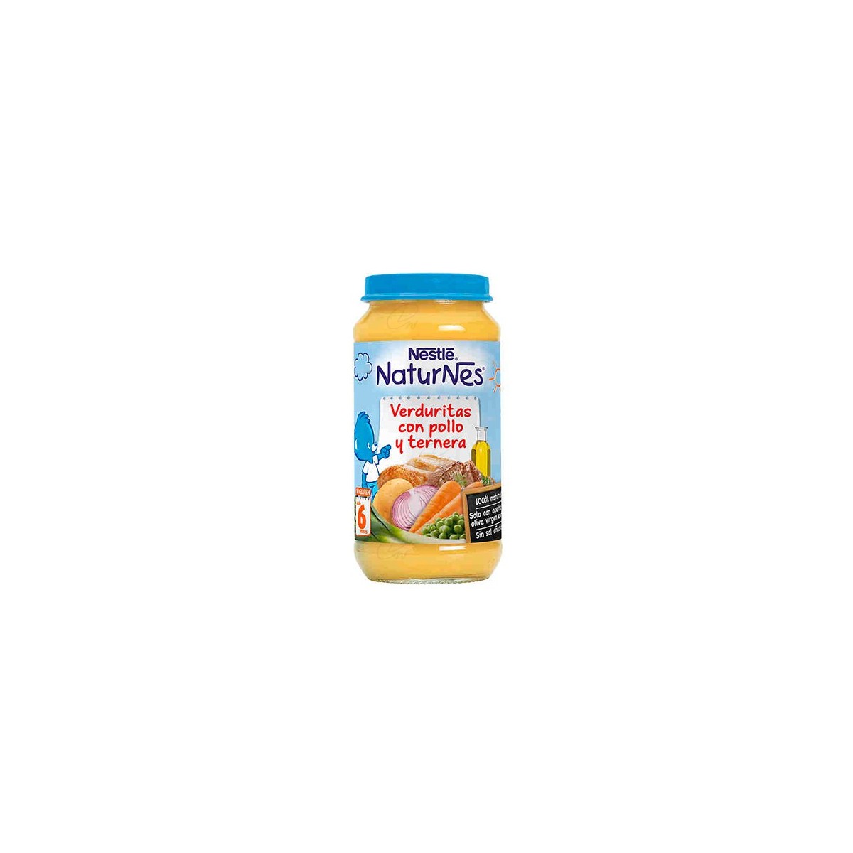 NESTLE PURE DE VERDURAS CON POLLO Y TERNERA 250 G