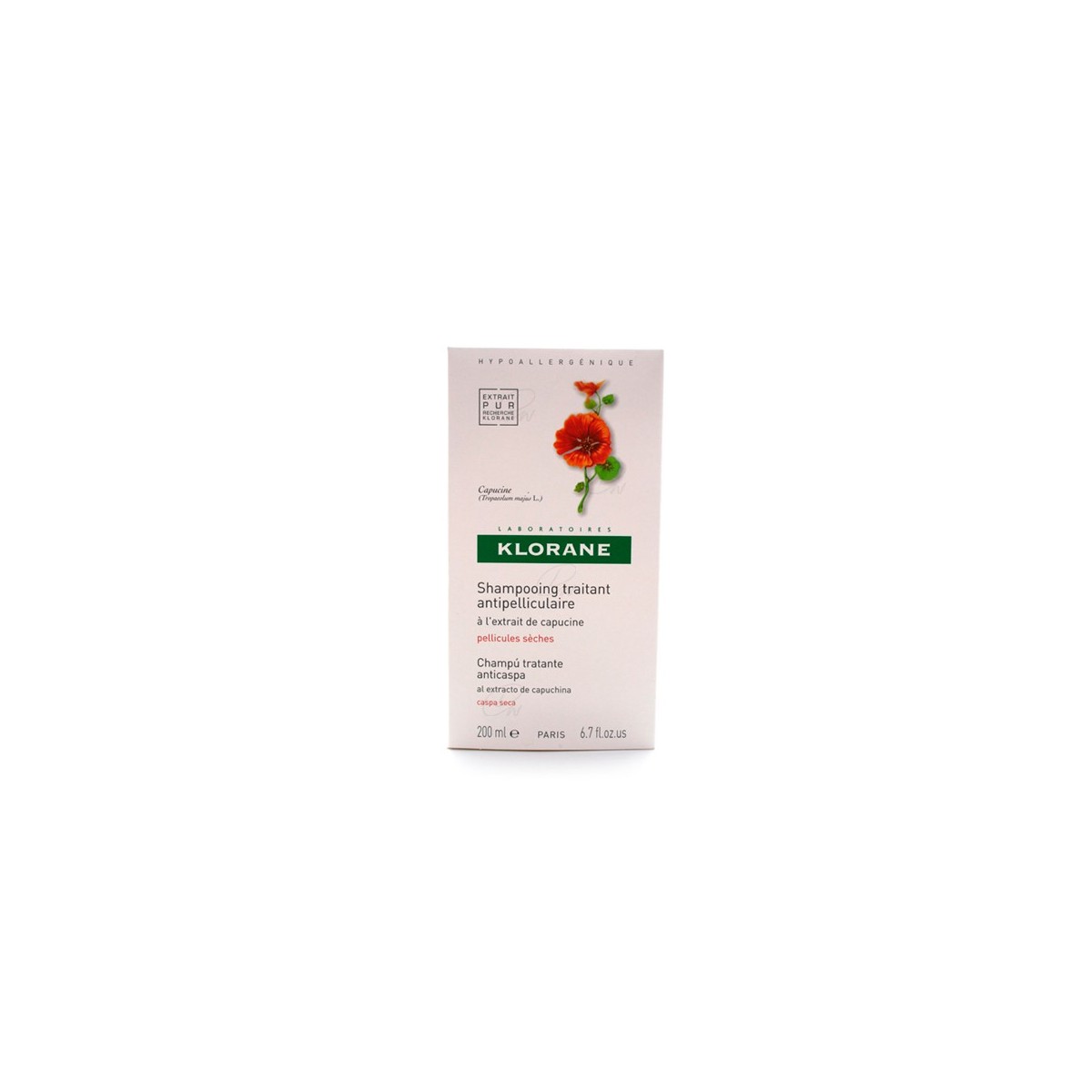 KLORANE CHAMPU ANTICASPA EXTO DE CAPUCHINA 200 ML