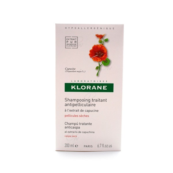 KLORANE CHAMPU ANTICASPA EXTO DE CAPUCHINA 200 ML