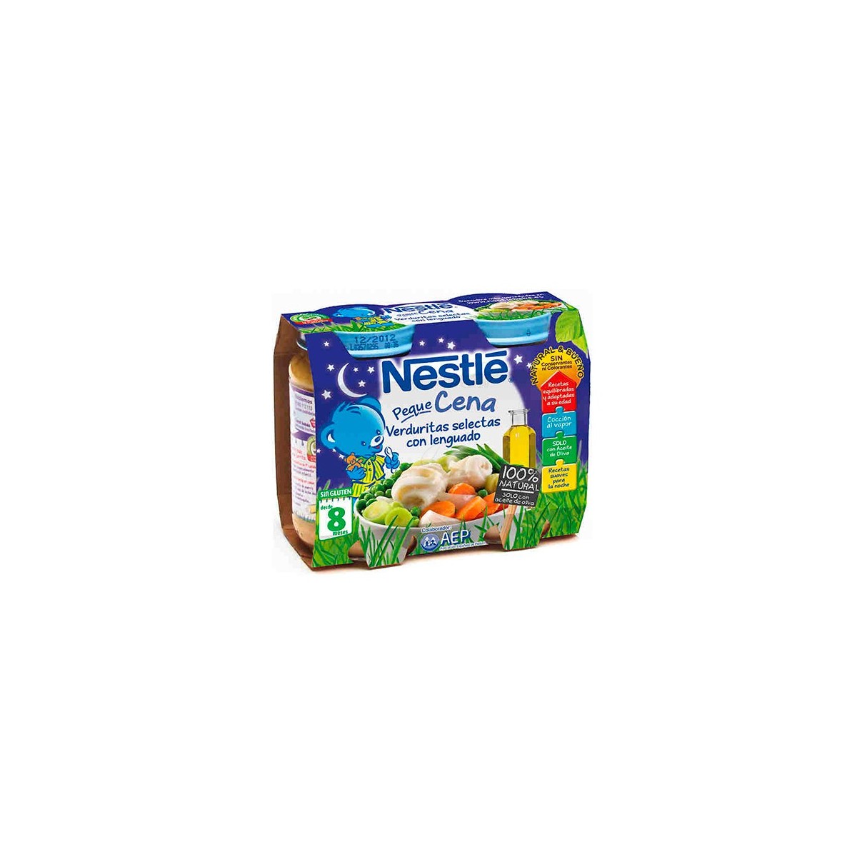 NESTLE PEQUE CENA CREMA DE VERDURAS Y LENGUADO...