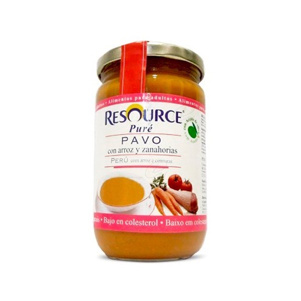 RESOURCE PURE 300 G PAVO CON ARROZ Y ZANAHORIAS