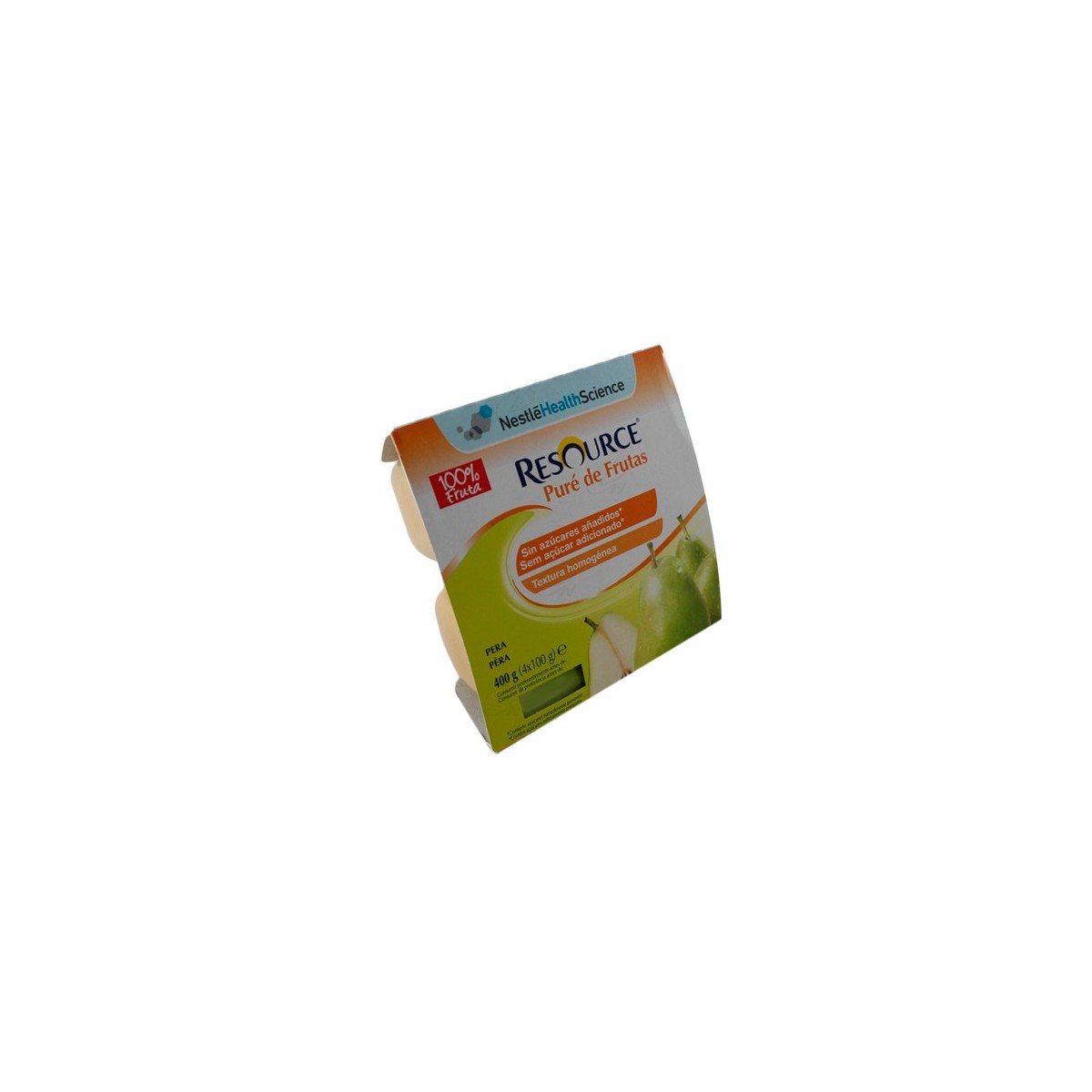 RESOURCE PURE DE FRUTAS 100 G 4 TARRINAS  PERA